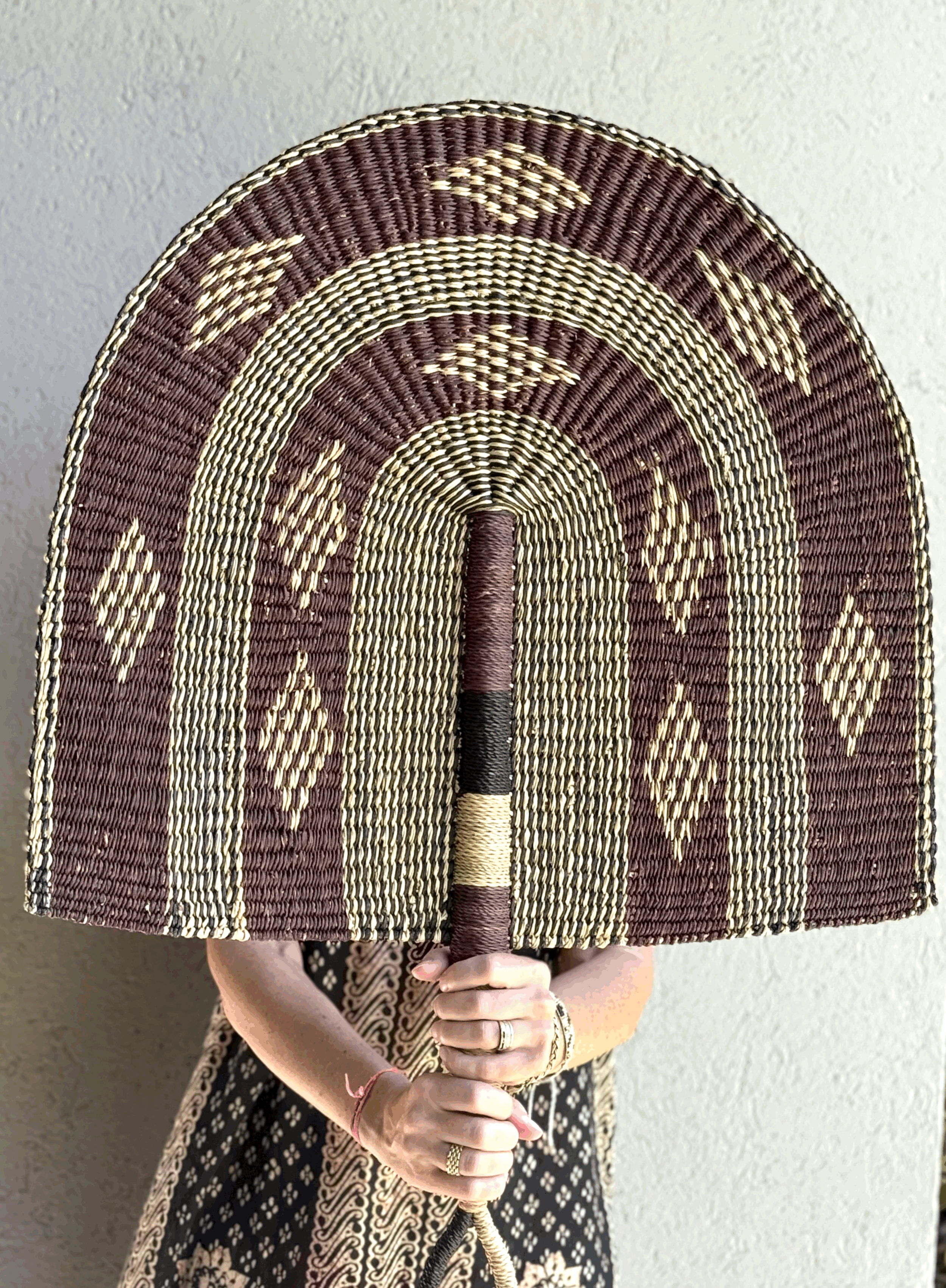 Abanico Bolga XXL Tostado