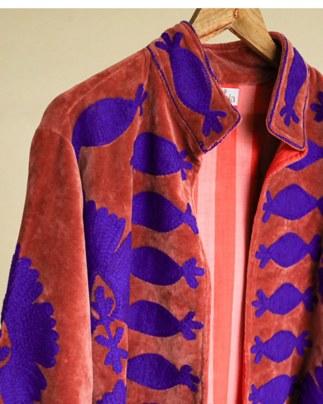 Saco Jaipur Velvet Violeta