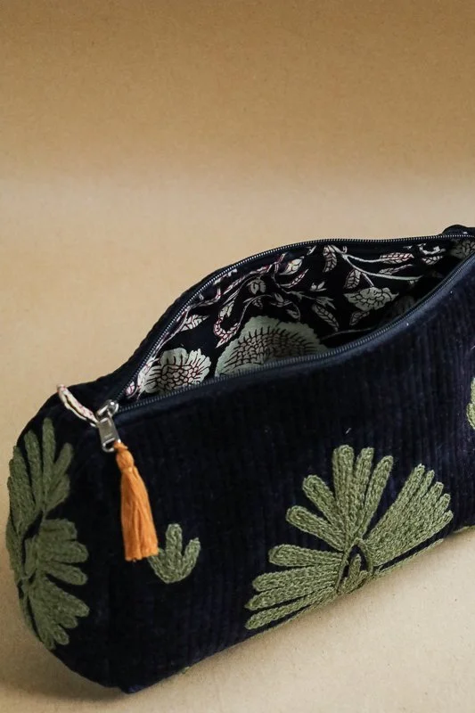 Pouch Jaipur Velvet Black