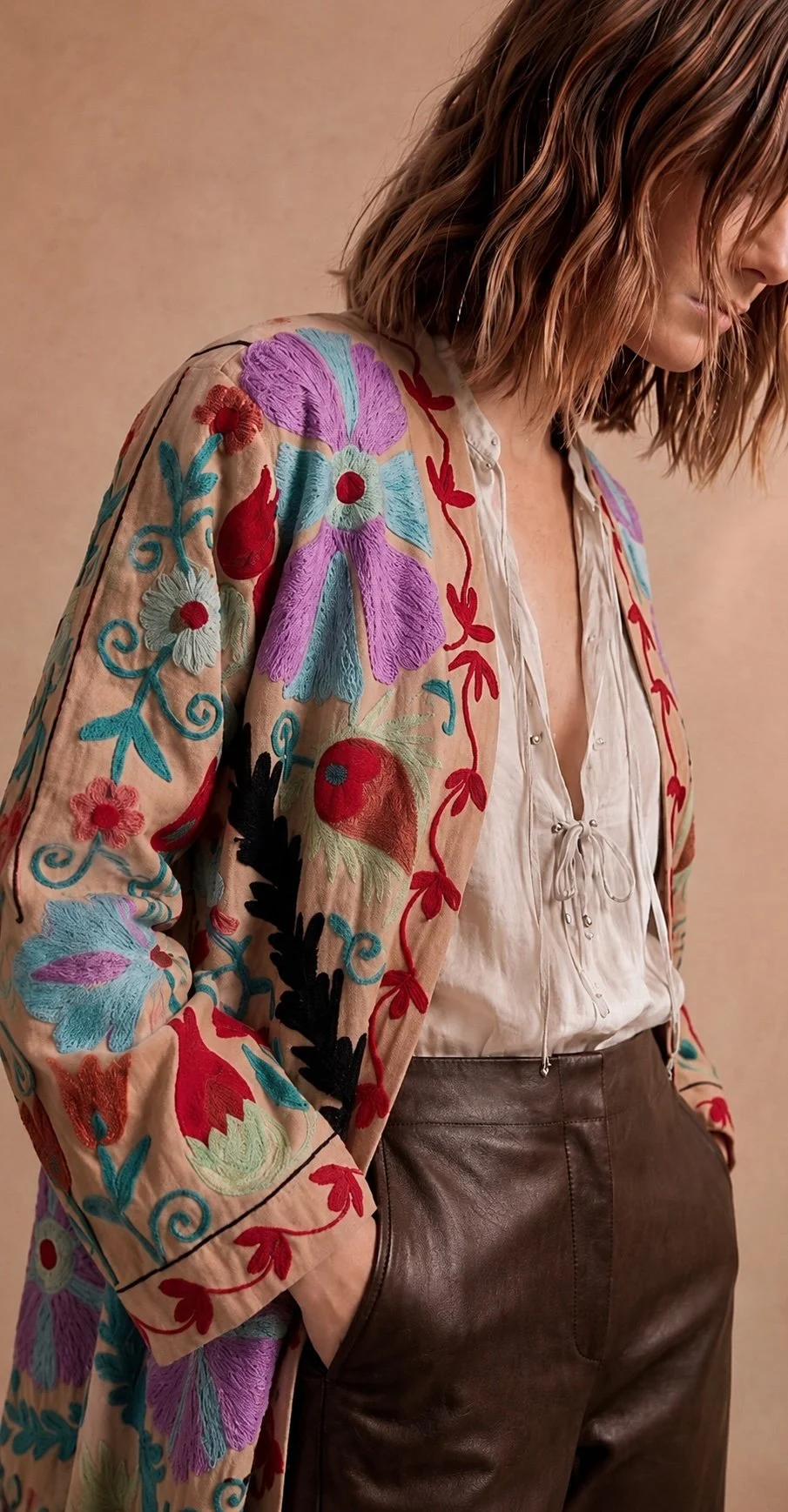 Kimono Almond Suzani