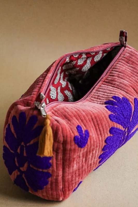 Pouch Jaipur Velvet Violet