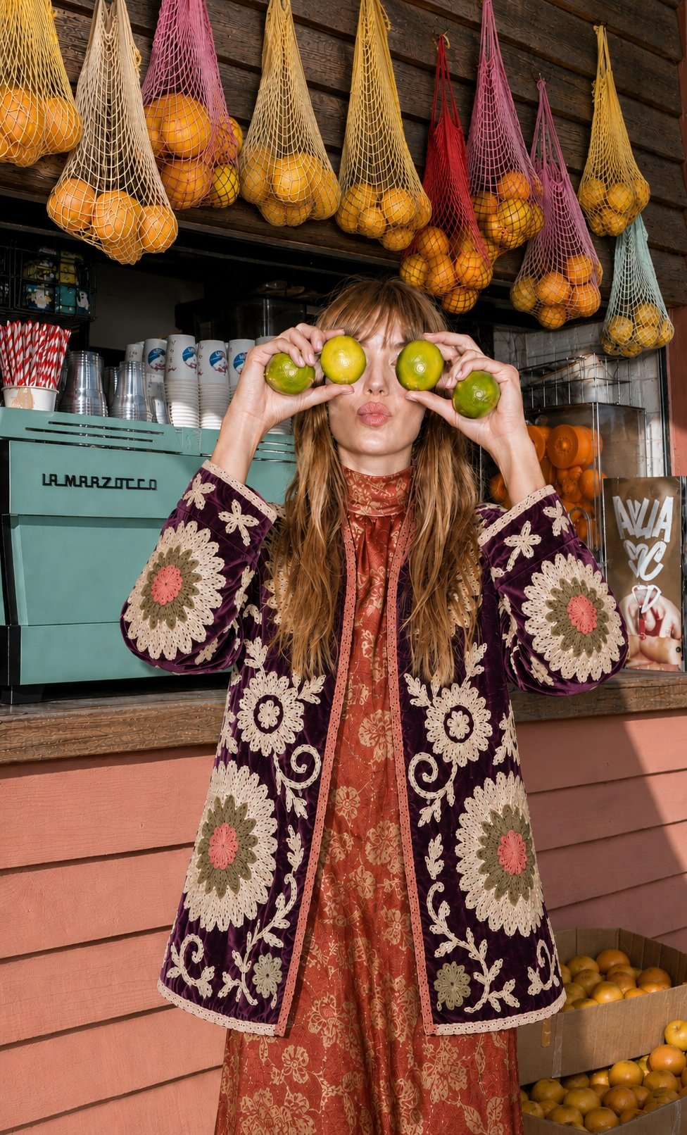Kimono Marajá Cherry