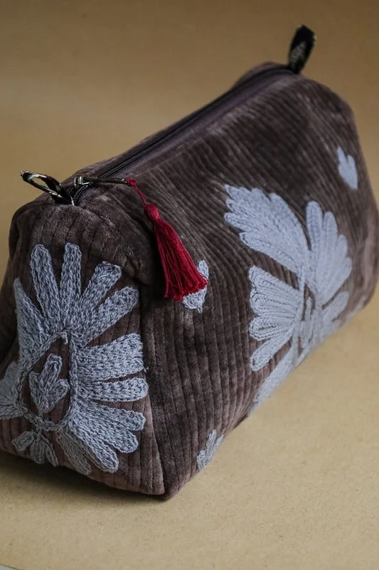 Pouch Jaipur Velvet Chocolate