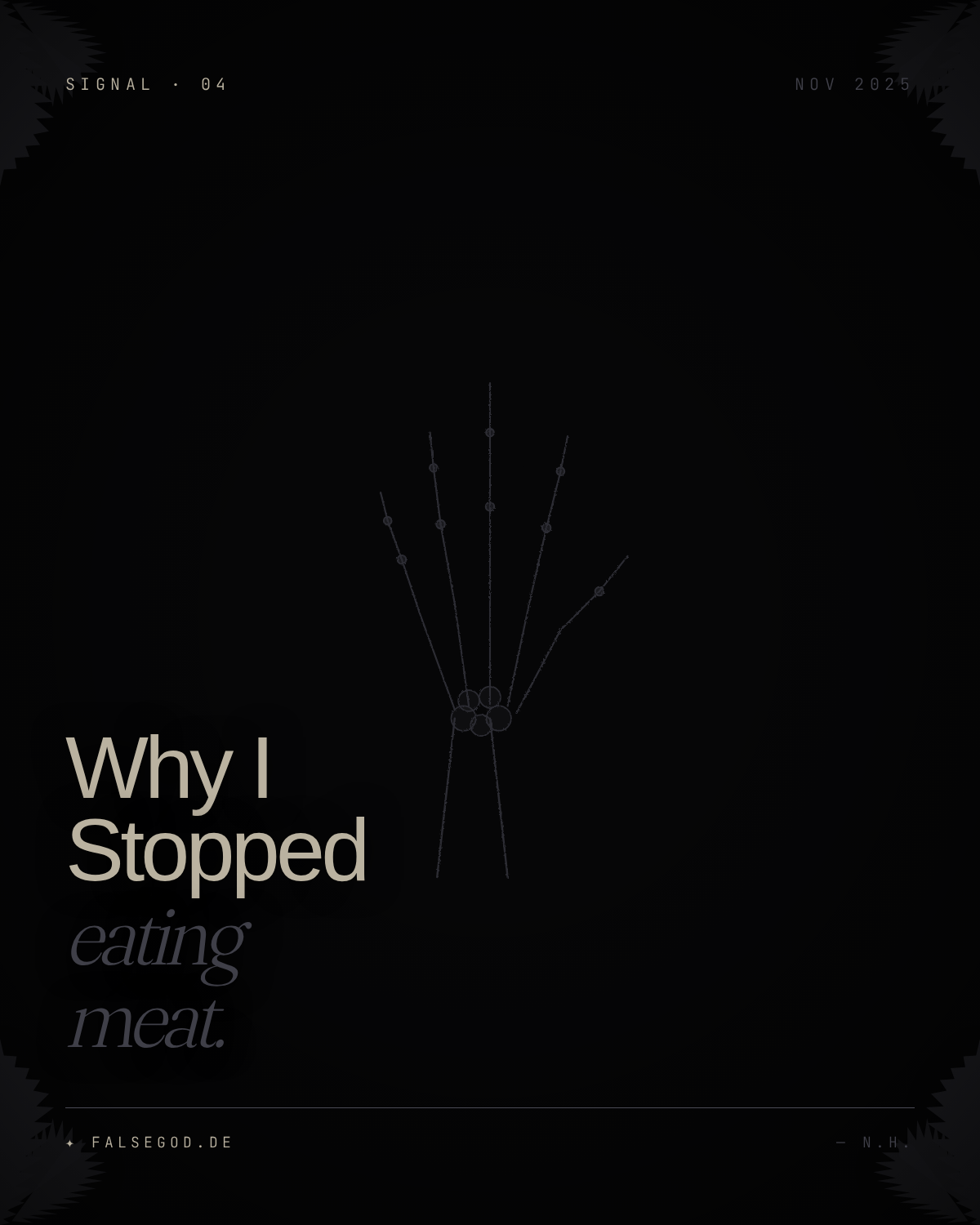 Why I Decided to Stop Eating Meat for at Least a Year