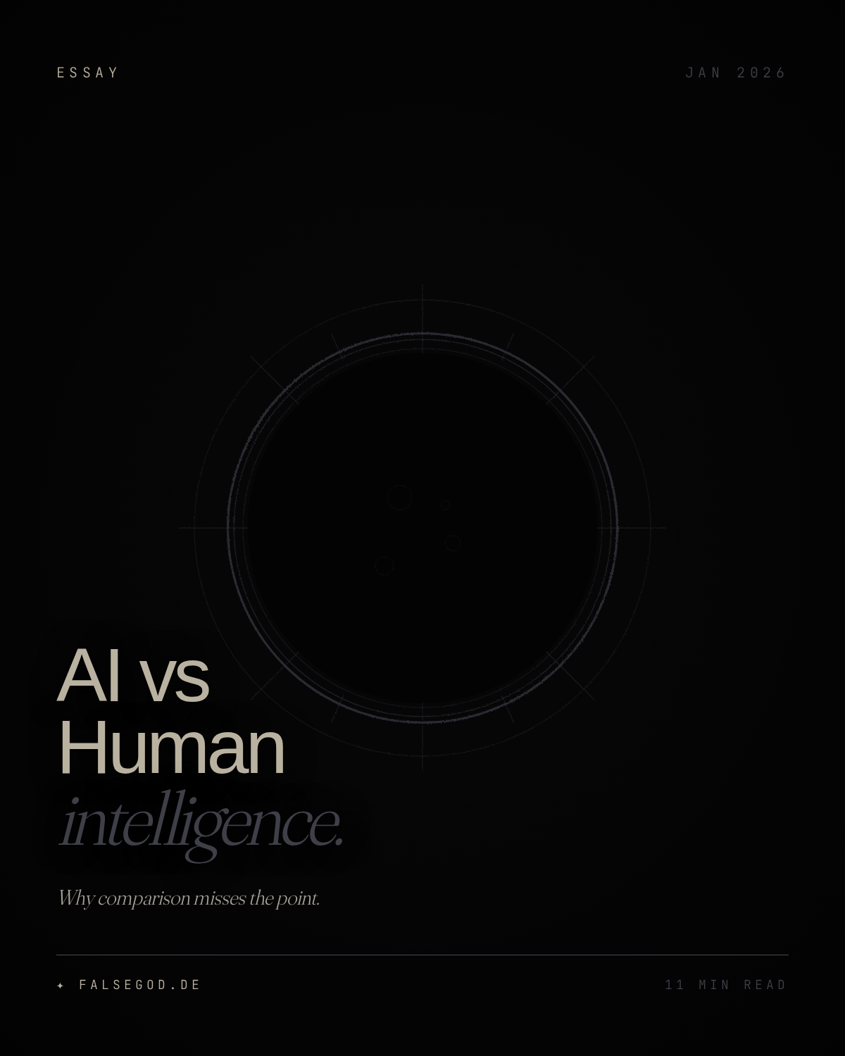 AI vs Human Intelligence: Why Comparison Misses the Point
