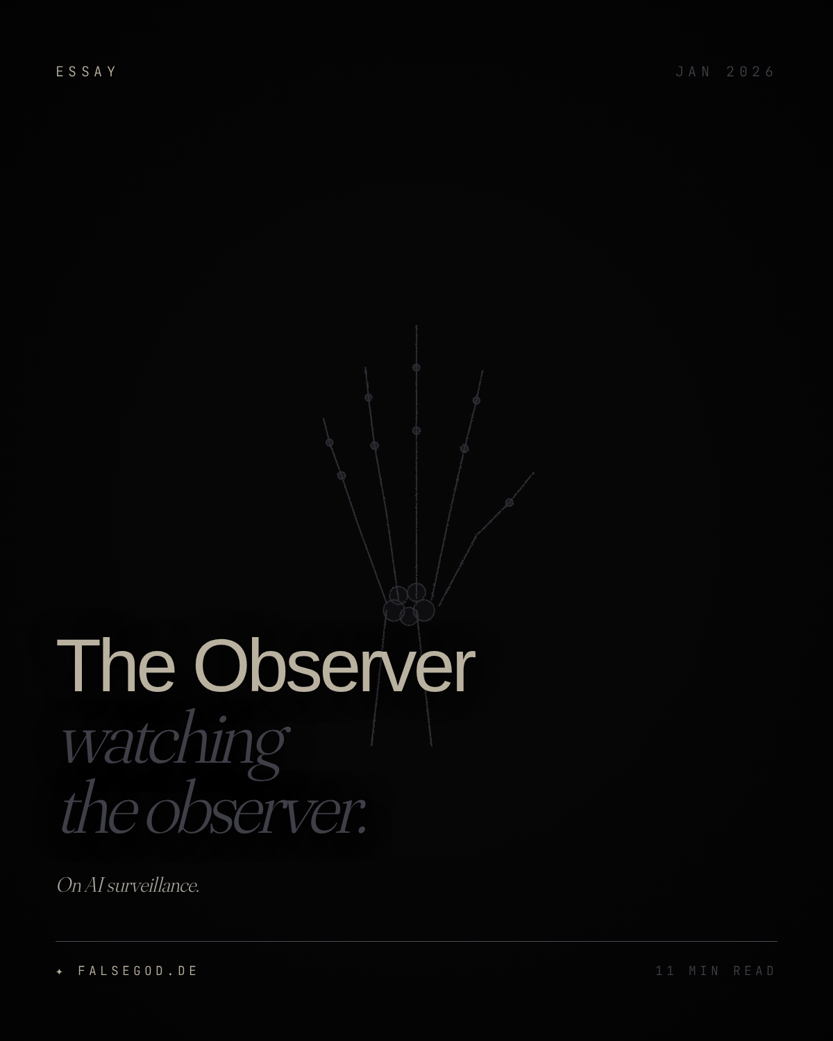 AI Surveillance: The Observer Watching the Observer