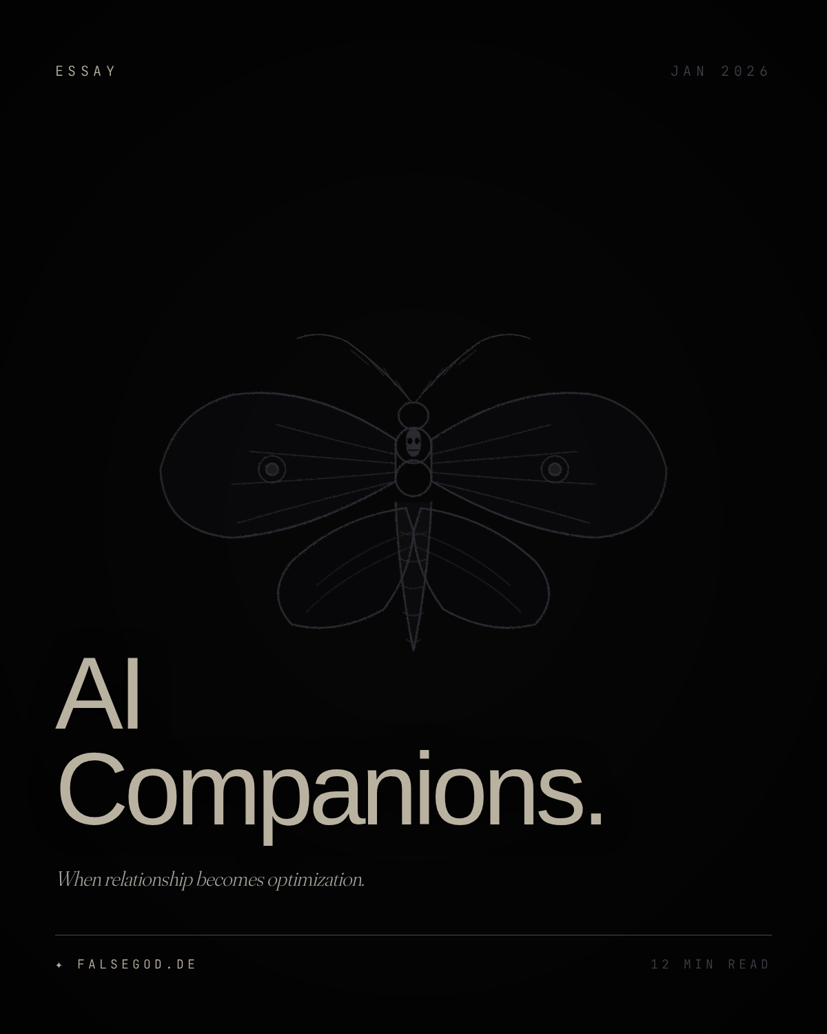 AI Companions: When Relationship Becomes Optimization