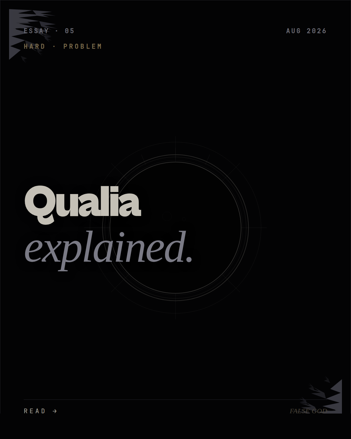 Qualia explained. The hardest problem in philosophy of mind