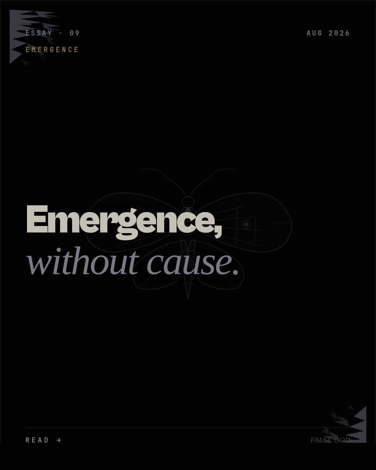 Emergence, and why consciousness might not need a cause