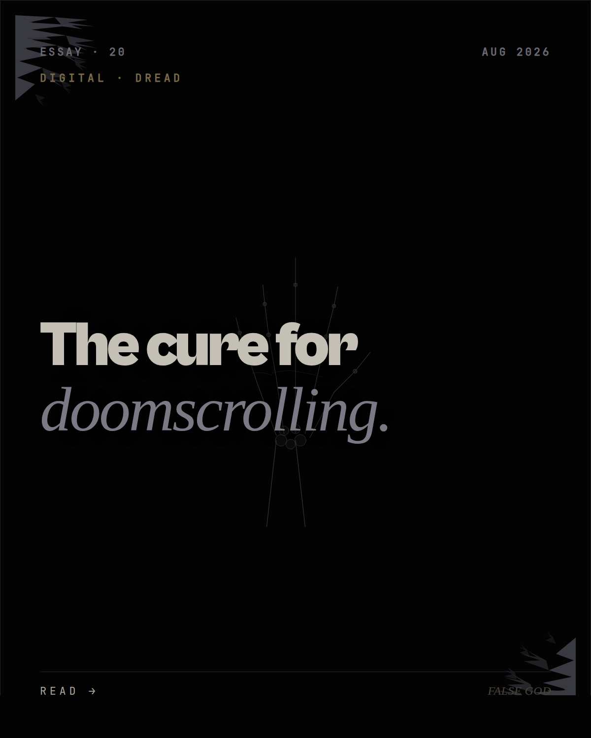 The cure for doomscrolling is not what you think