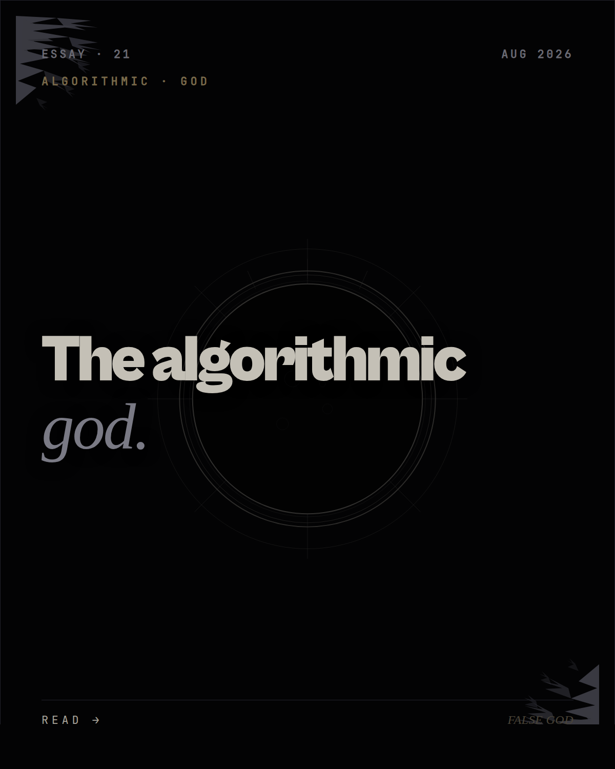 The algorithmic god. How recommendation systems became our post-religion