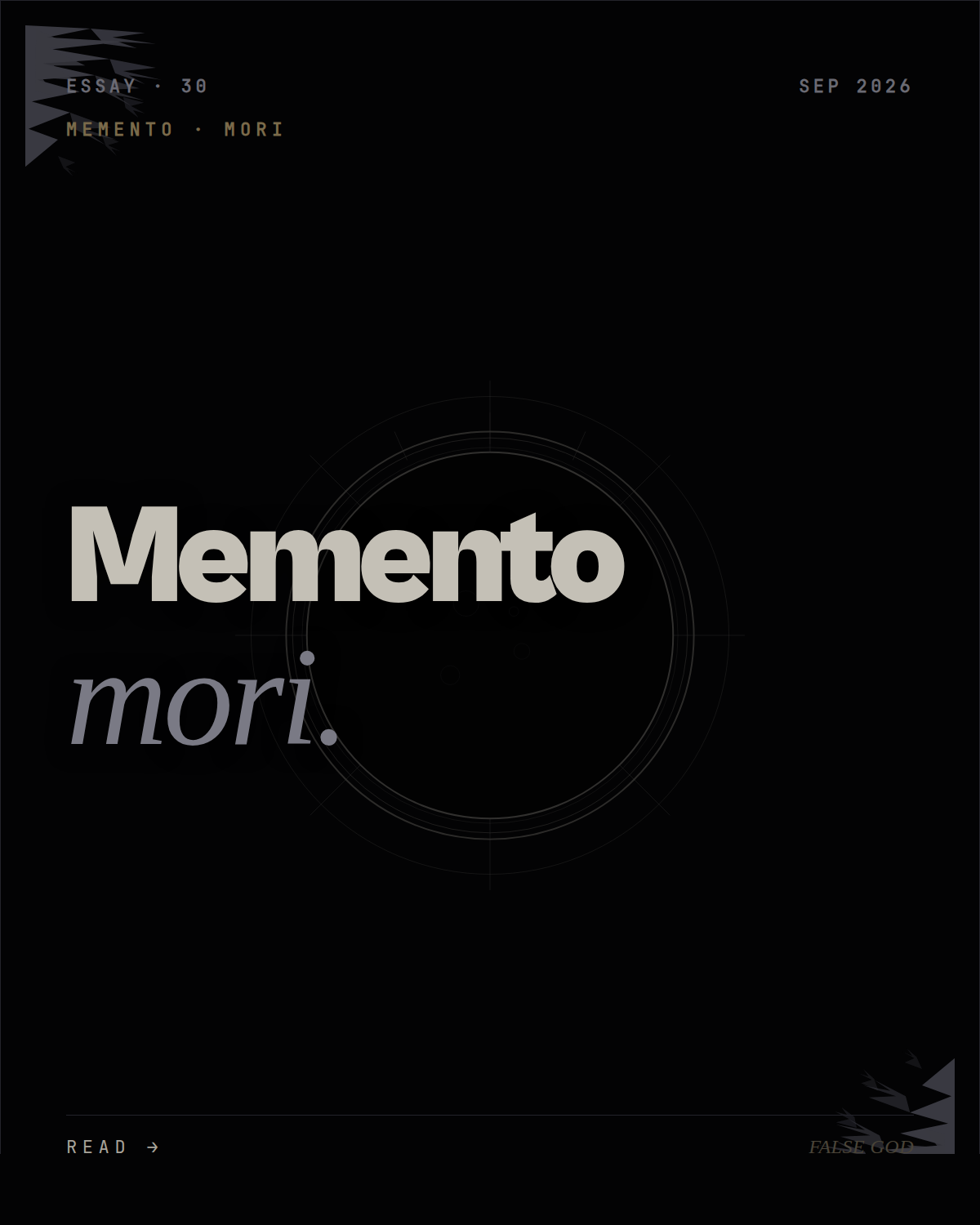 Memento mori in tech culture. Why founders should think about death