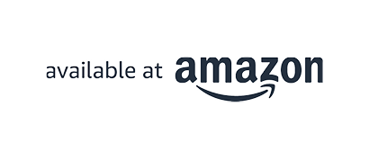 Text that reads "available at amazon" with the Amazon logo.