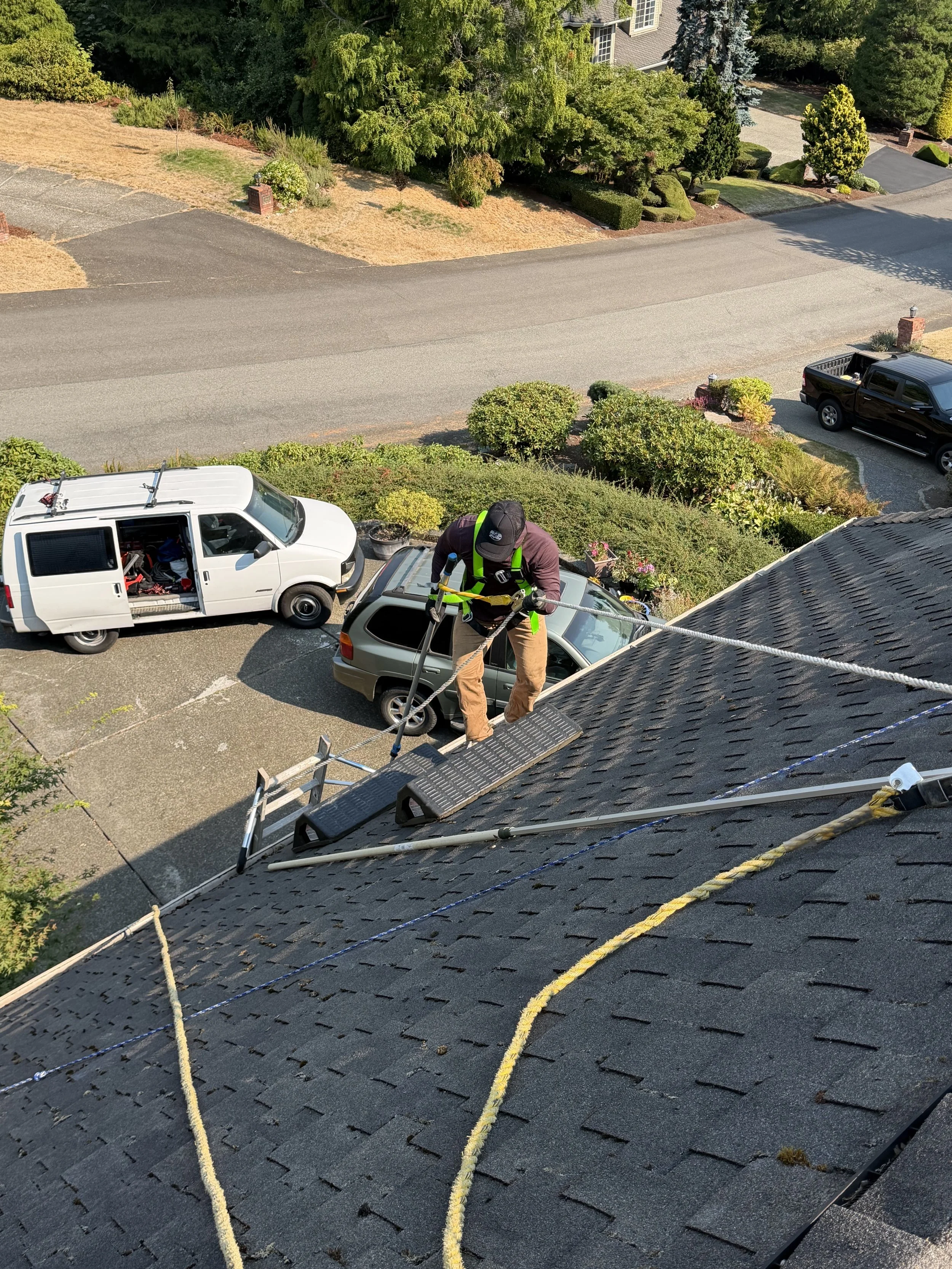 Roof Cleaning in King and Pierce County.