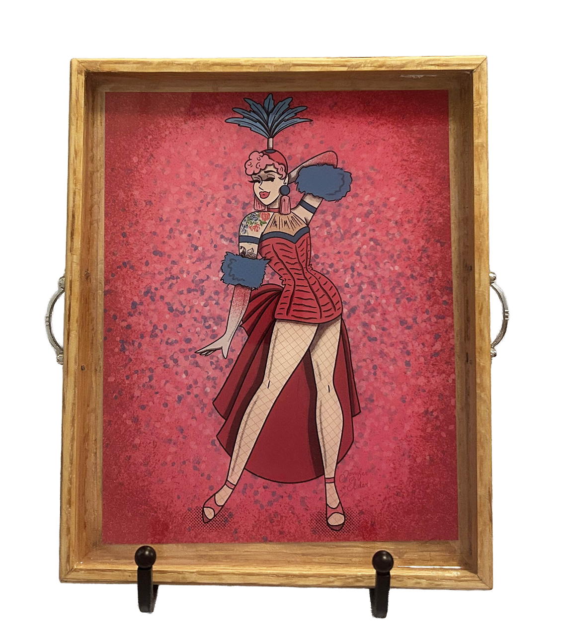 "Red Feather" Pinup Tray