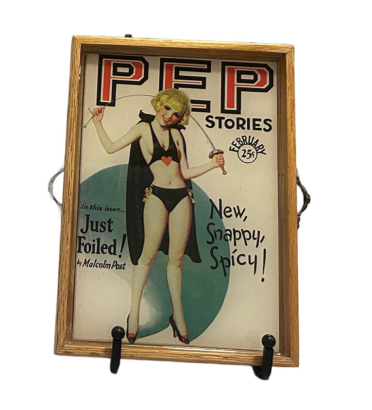 "Pep Stories" Pulp Magazine Tray