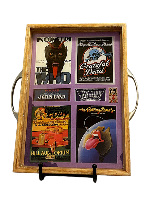 Concert Poster Collage Tray
