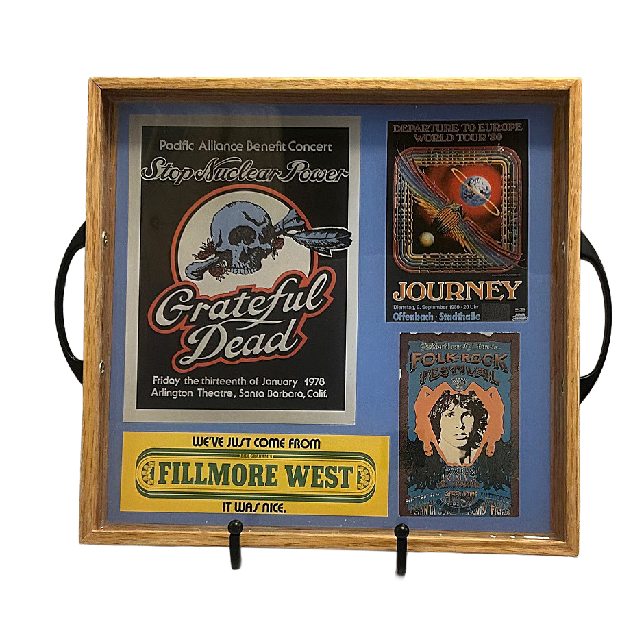 Concert Poster Collage Tray- Grateful Dead, Jouney