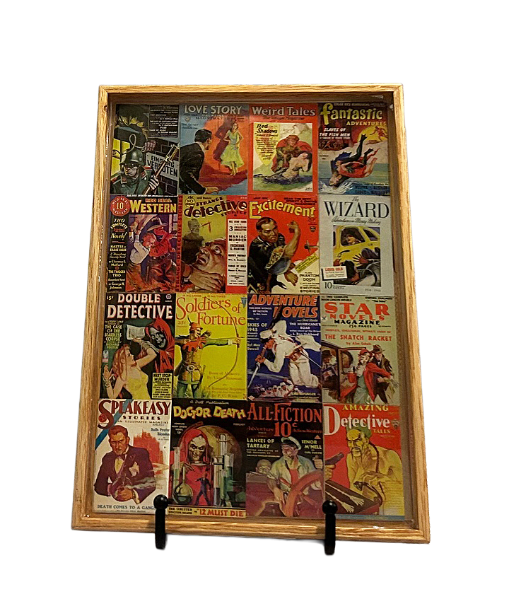 "Collage #3" Pulp Magazine Tray