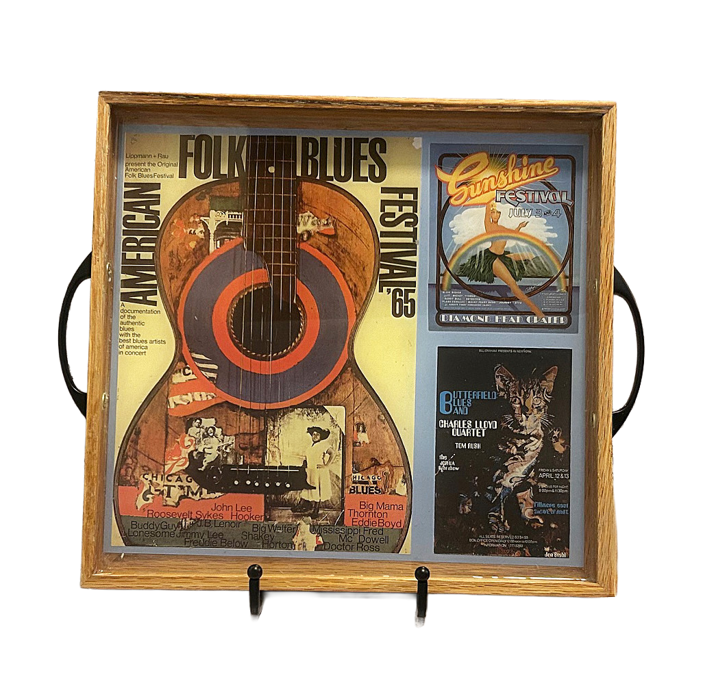 Folk and Blues Festival Concert Poster Tray