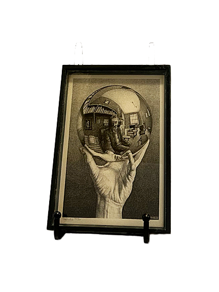 "Hand with Reflecting Sphere" Escher Tray