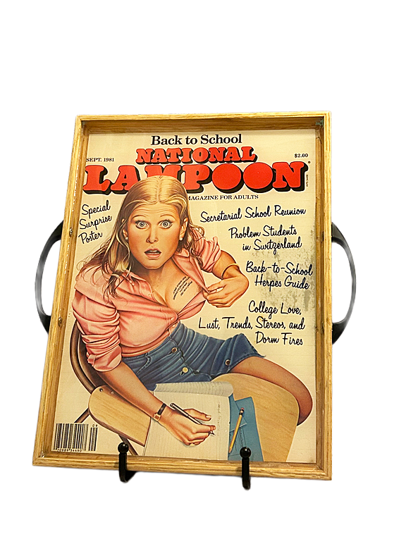 “Back to School” National Lampoon Magazine Tray