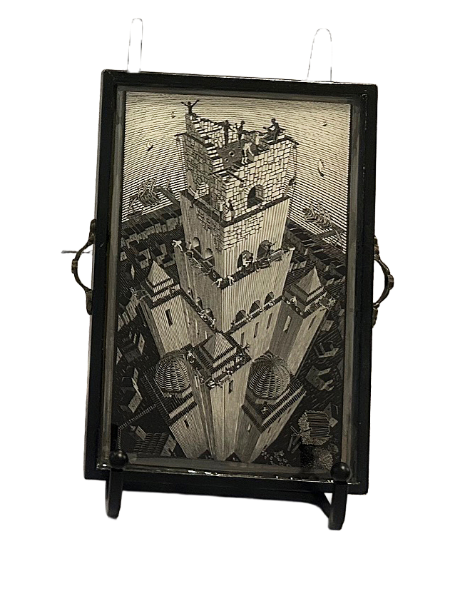"Tower of Babel" Escher Tray
