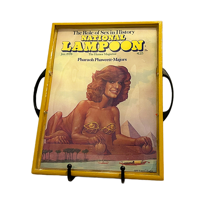 "Role of Sex in History" National Lampoon Magazine Tray