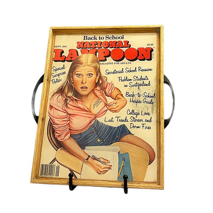 ""Back to School" National Lampoon Magazine Tray