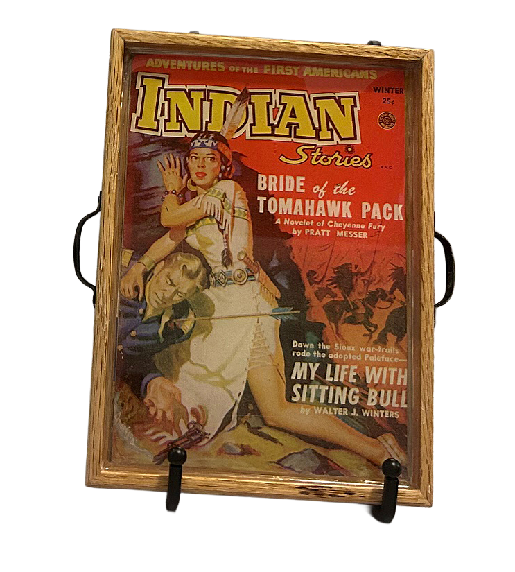 "Indian Stories" Pulp Magazine Tray