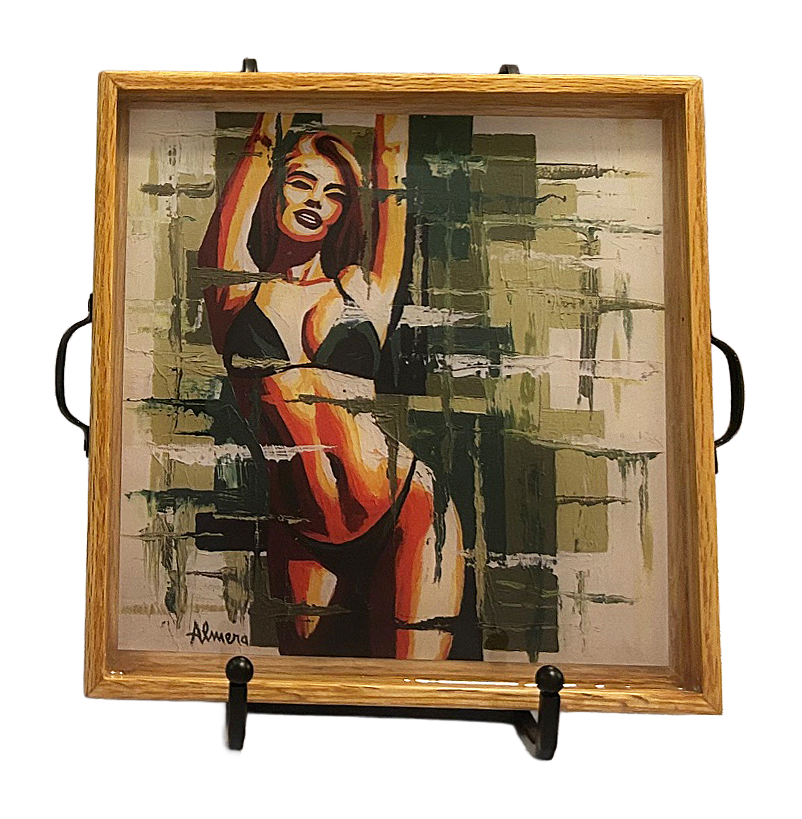"Abstract #1" Pinup Tray