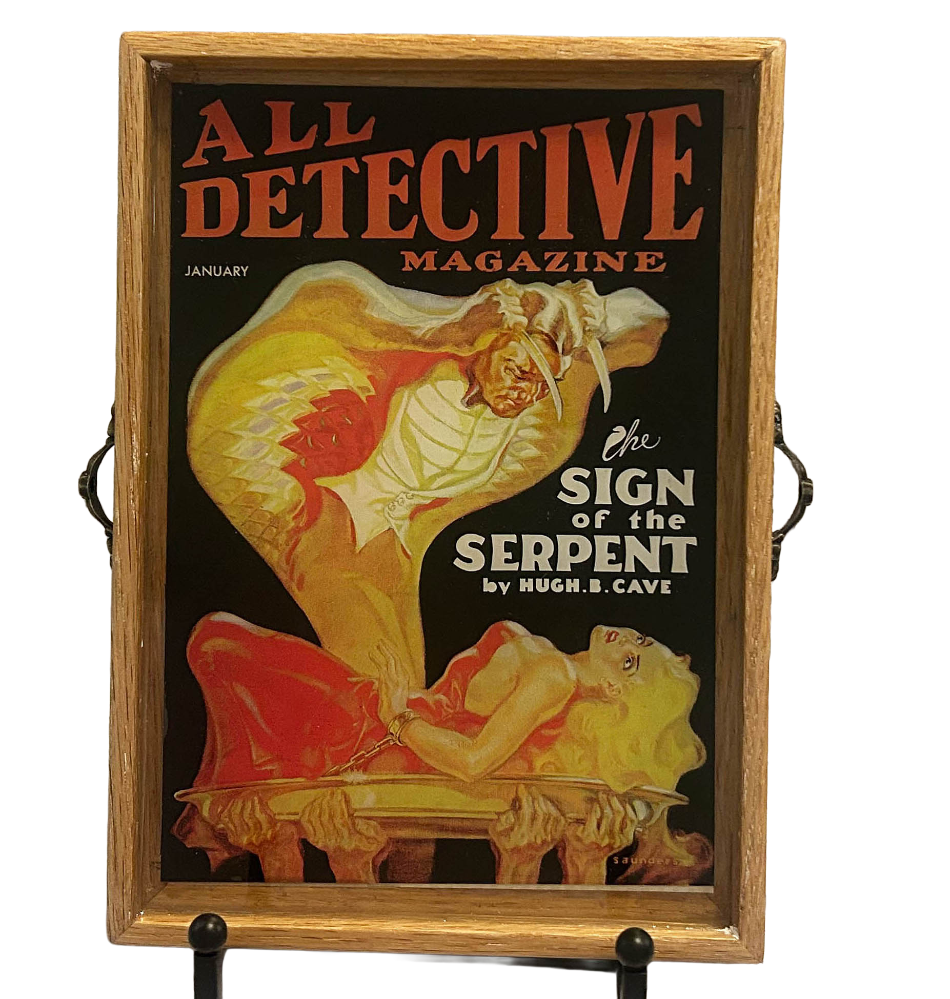 "All Detective" Pulp Magazine Tray