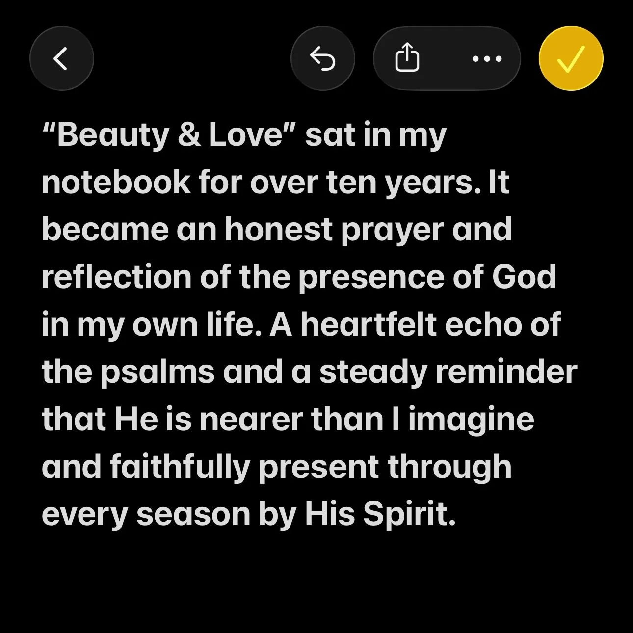 some thoughts behind our newest release &ldquo;beauty &amp; love&rdquo; ❤️