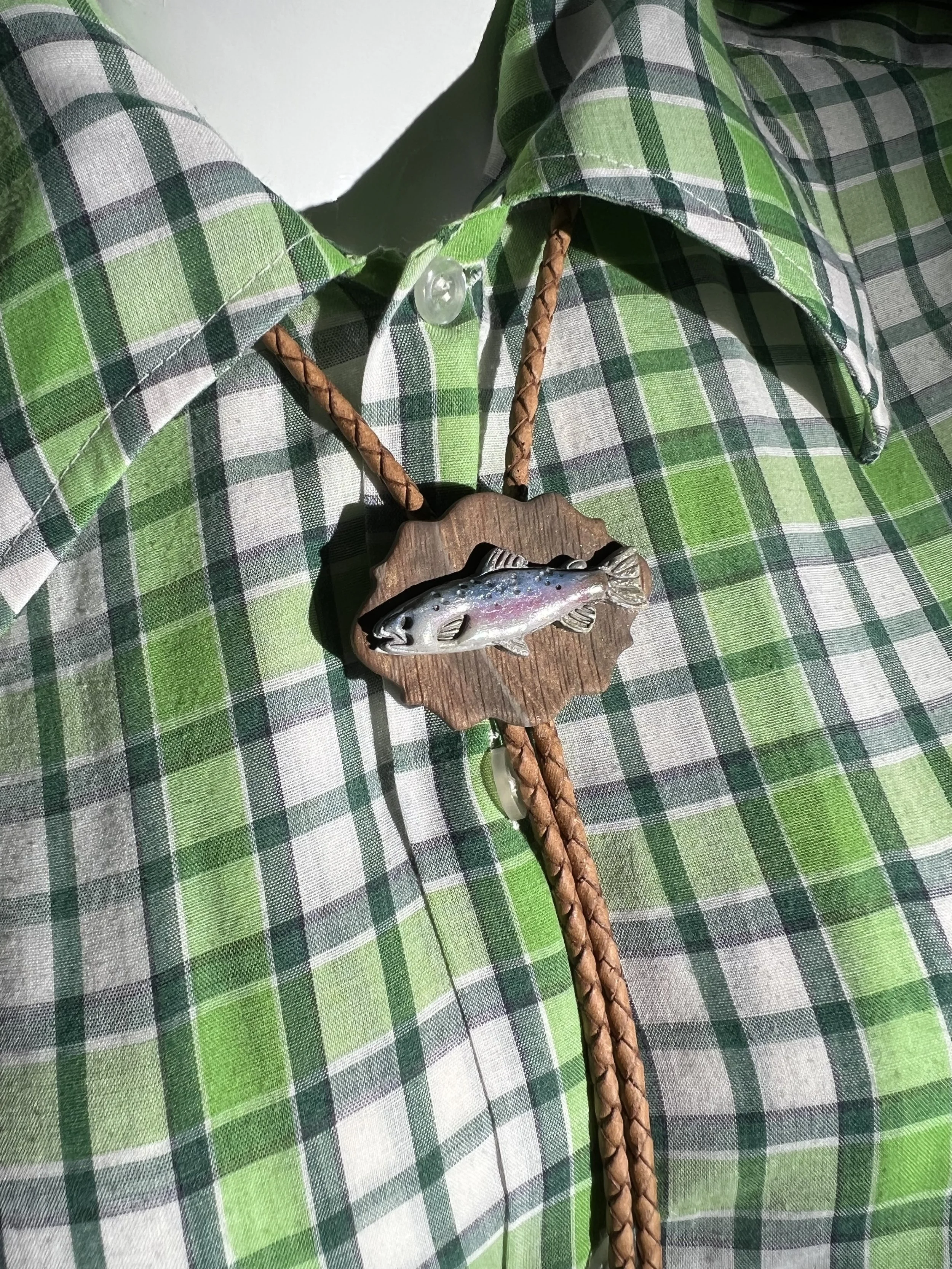 Rainbow Trout Bolo Tie