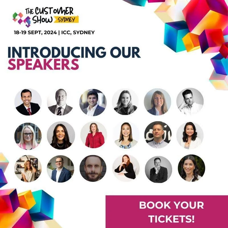 Event poster for The Customer Show Sydney