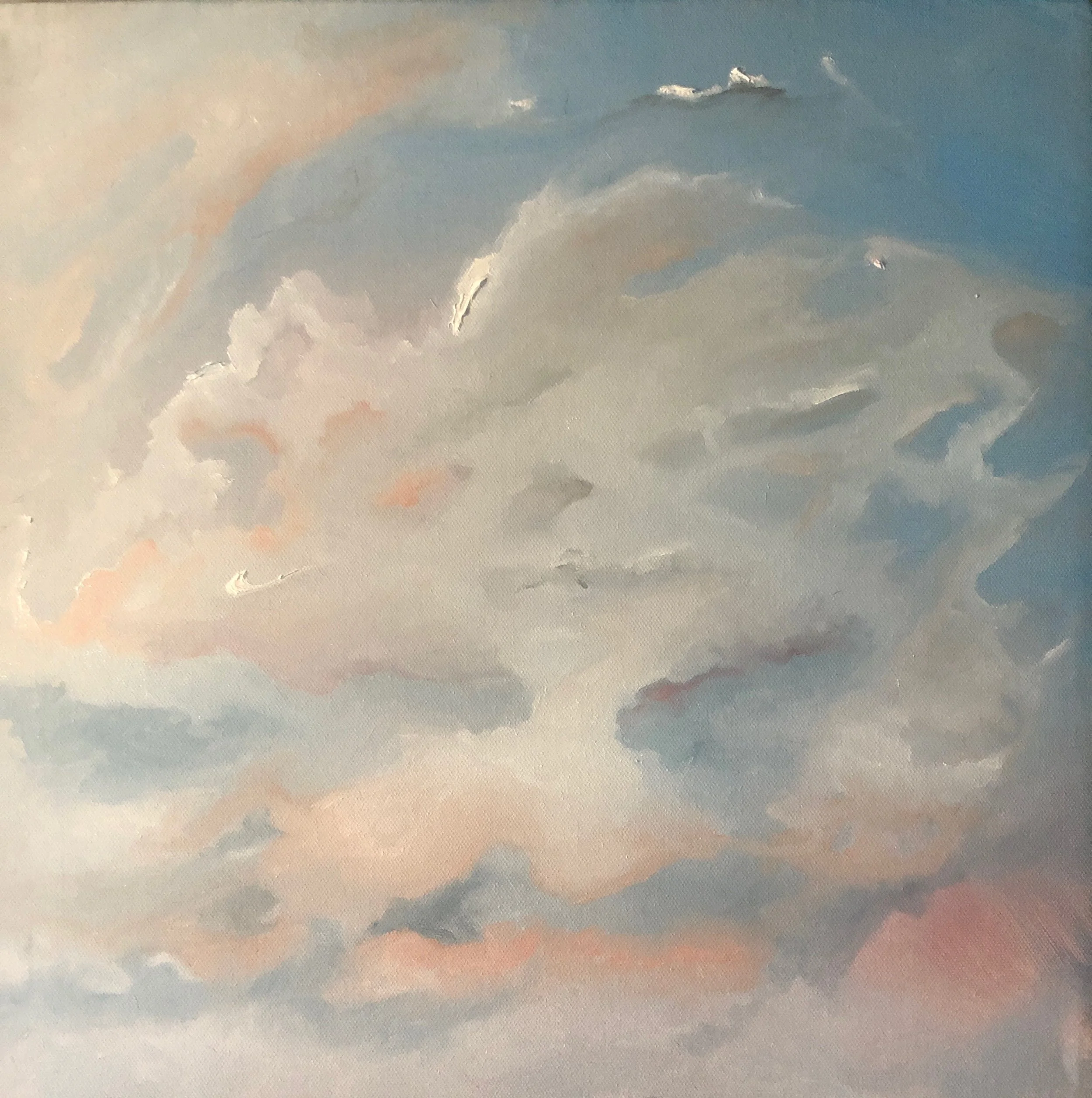 cloud study No. 3, oil on canvas