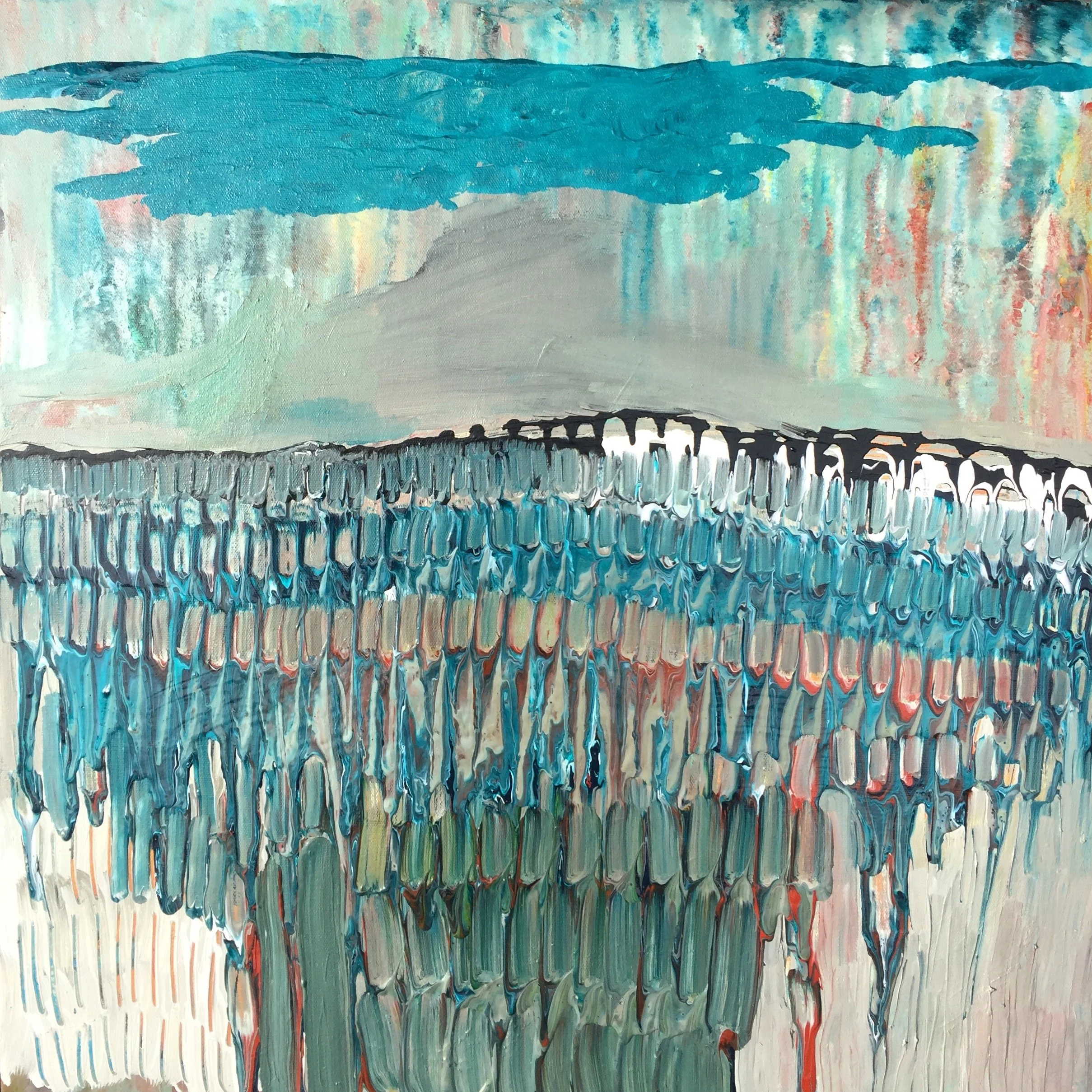 untitled, acrylic on canvas, 2ft x 2ft, 2018 (sold)