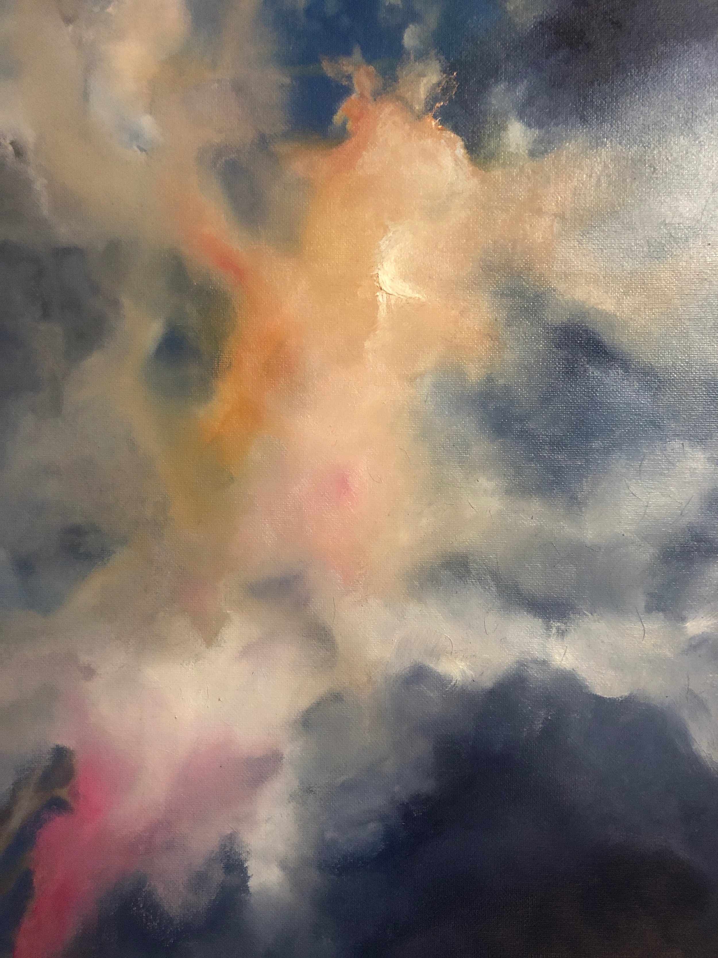 cloud study No. 4, oil on canvas