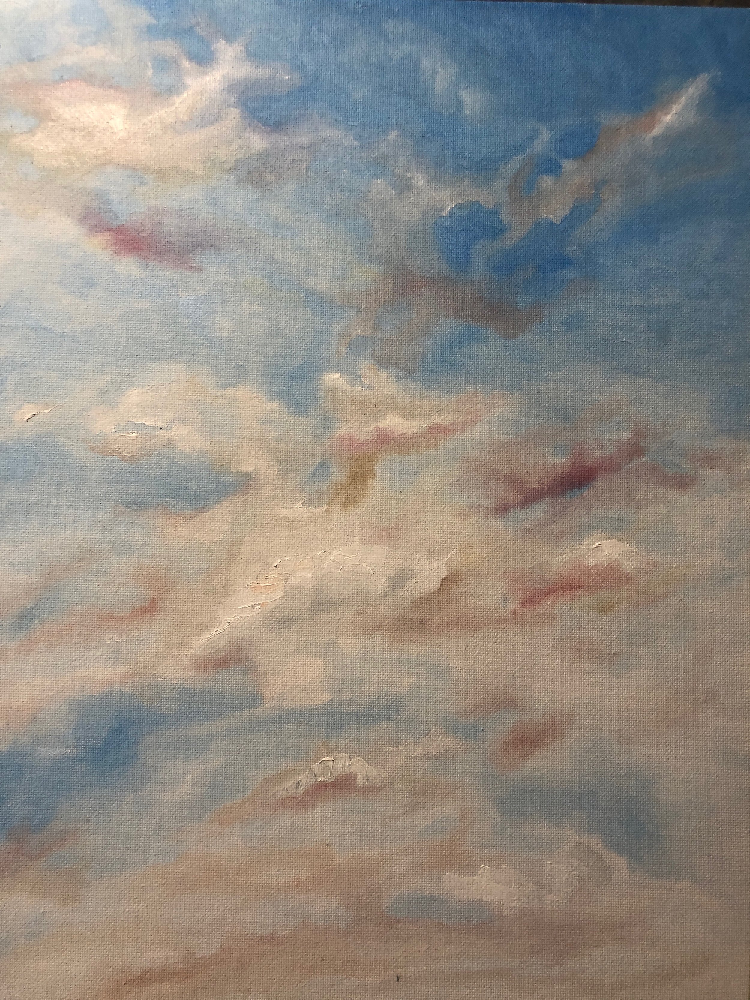cloud study No. 6, oil on canvas