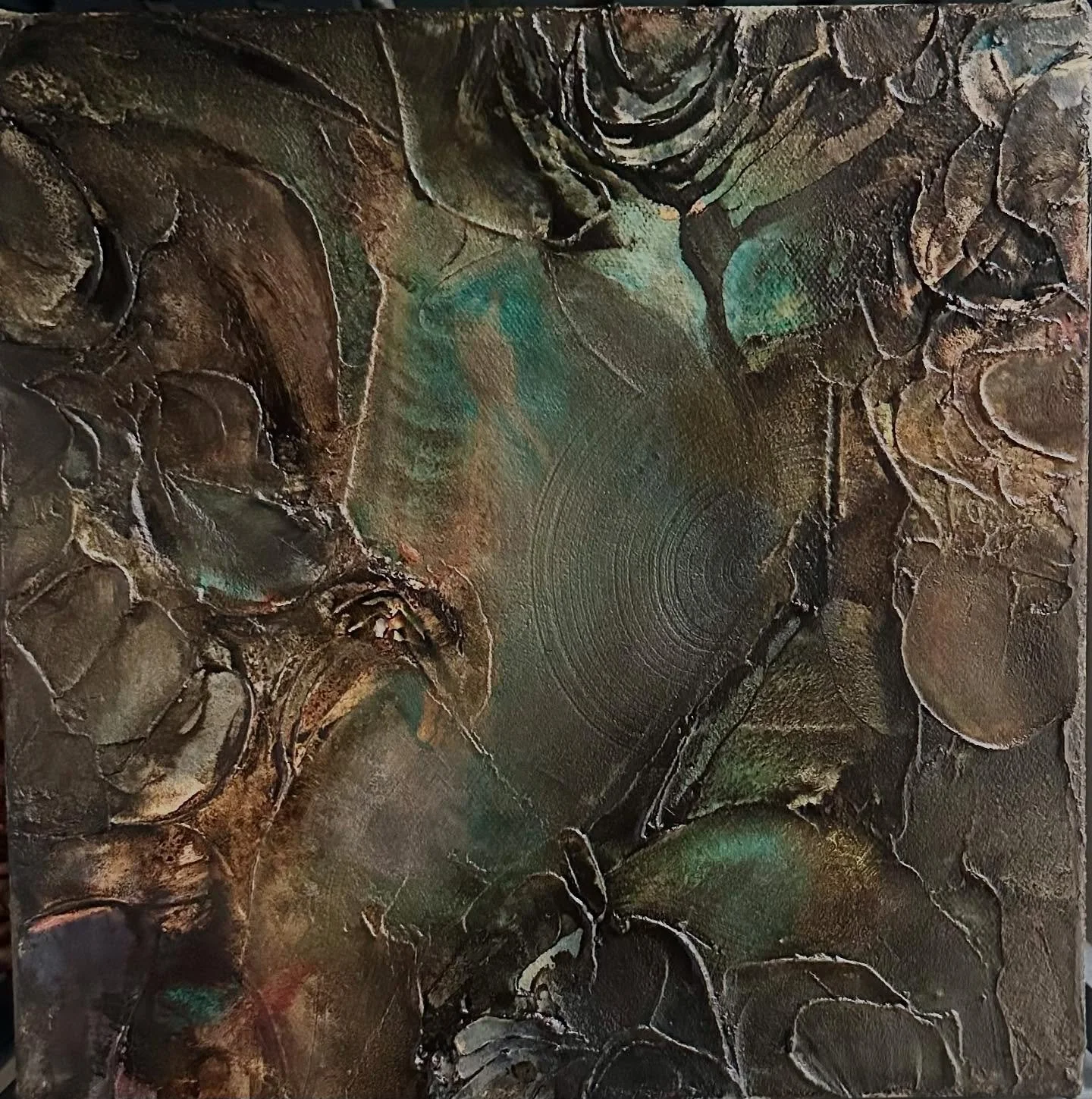 Newest piece rolling out for the Smallz show @brassworksgallery ! Two more pieces are in the works.  I always feel like saying so much more&hellip;😆🤷🏻&zwj;♂️ 

#painting #acrylic #art #artcollector #artgallery #originalart #abstractart #newwork #p