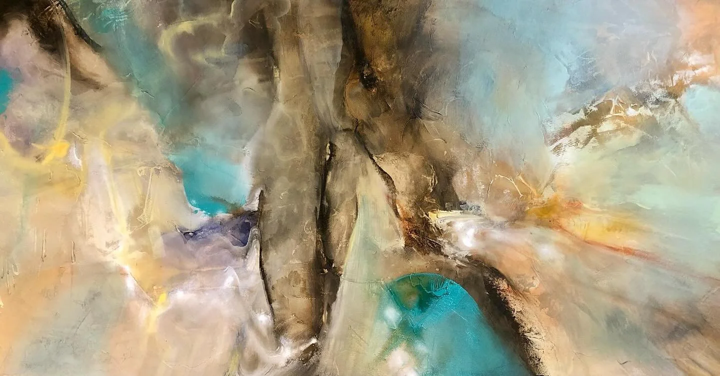 Awesome to see that this painting &ldquo;Harmonic Ethos&rdquo; went to a great home! 🤩✨ Thank you @court088 and @moon_pottery it looks fantastic. I am looking forward to visiting you guys soon! And a big shout out to @jpepinartgallery for facilitati