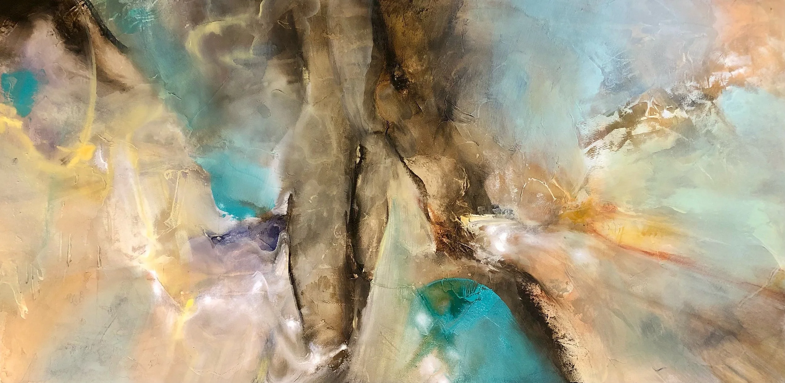 Harmonic Ethos 
Acrylic and mixed media on canvas
24” x 48”