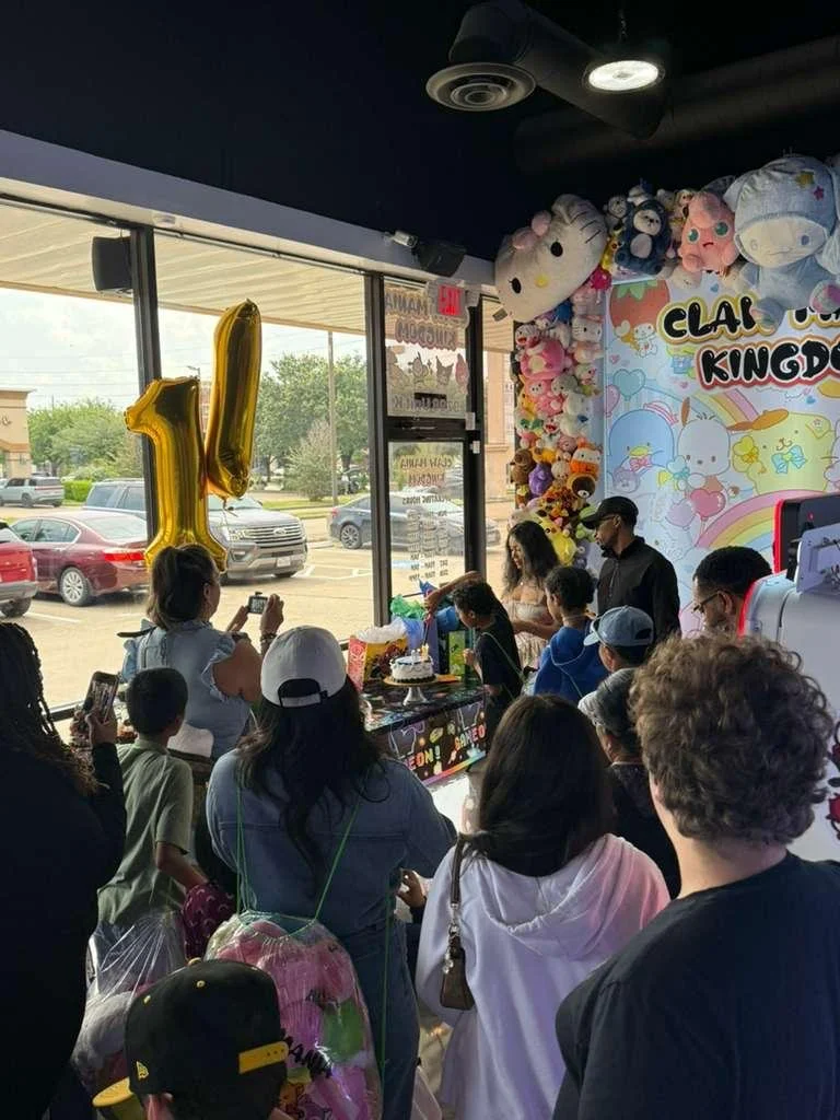 Birthday party at Claw Mania Kingdom Haltom City