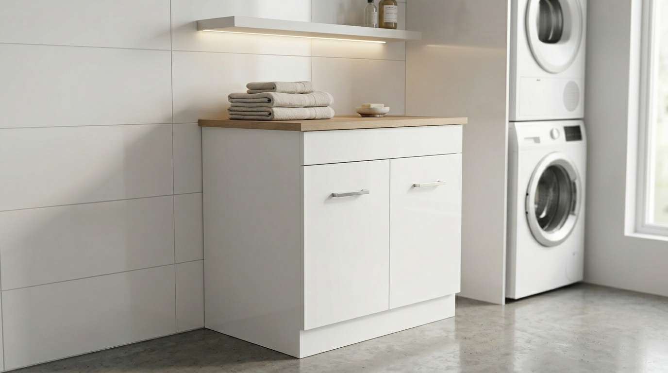 Brighton Laundry White Cabinet and Laminated Top.png
