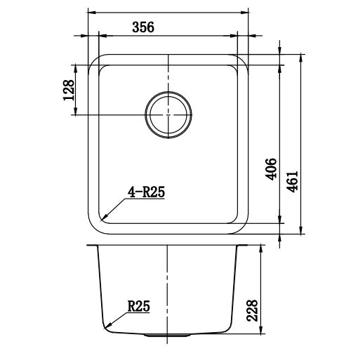 Kalina Single Bowl Undermount Sink Dimensions.png