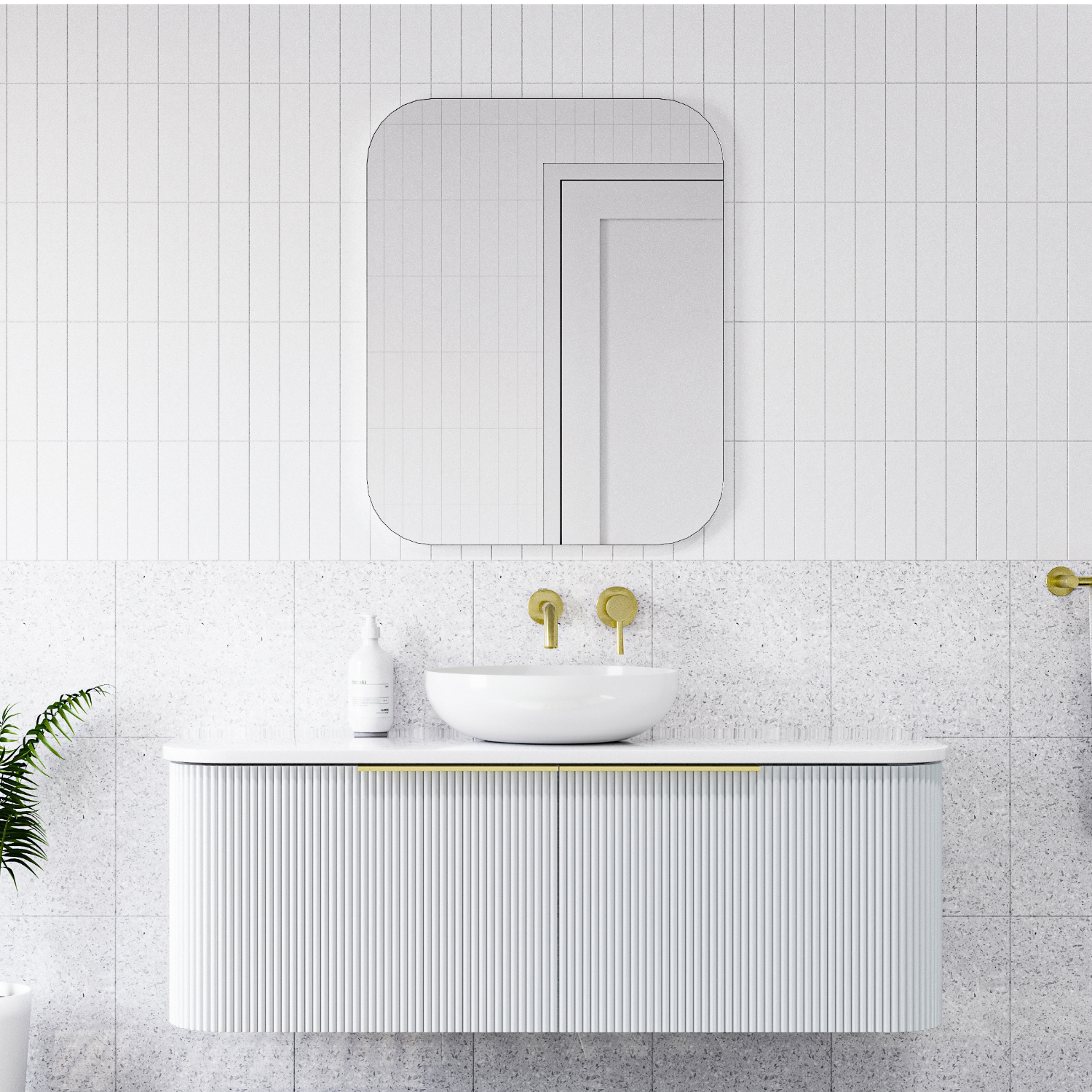 Tarnos 600 Mirror Cabinet Satin White