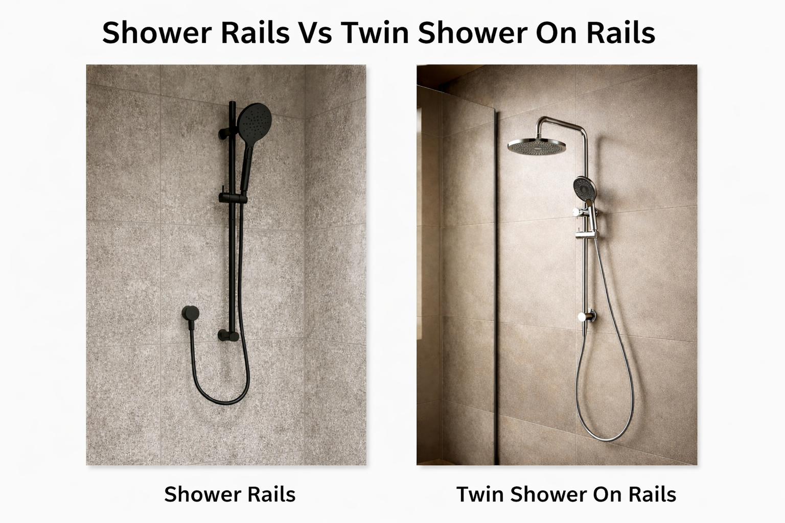 Shower On Rail vs Twin Shower Systems: Which One Should You Choose?