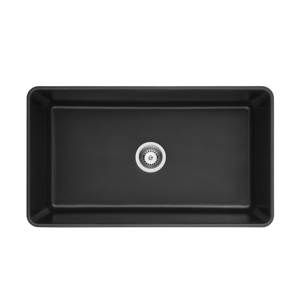Forio Single Bowl Butler Sink Black