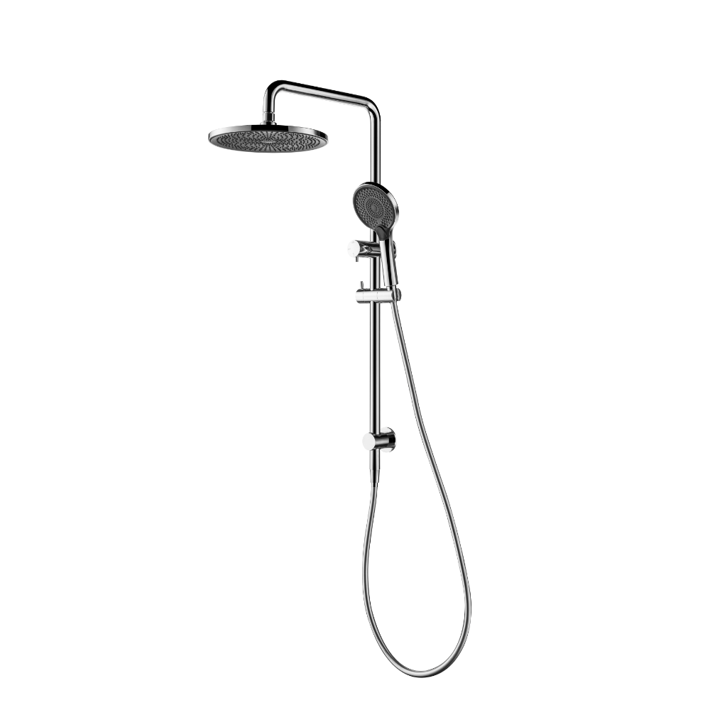 Lucito Twin Shower On Rail ABS 250mm Overhead Chrome.png