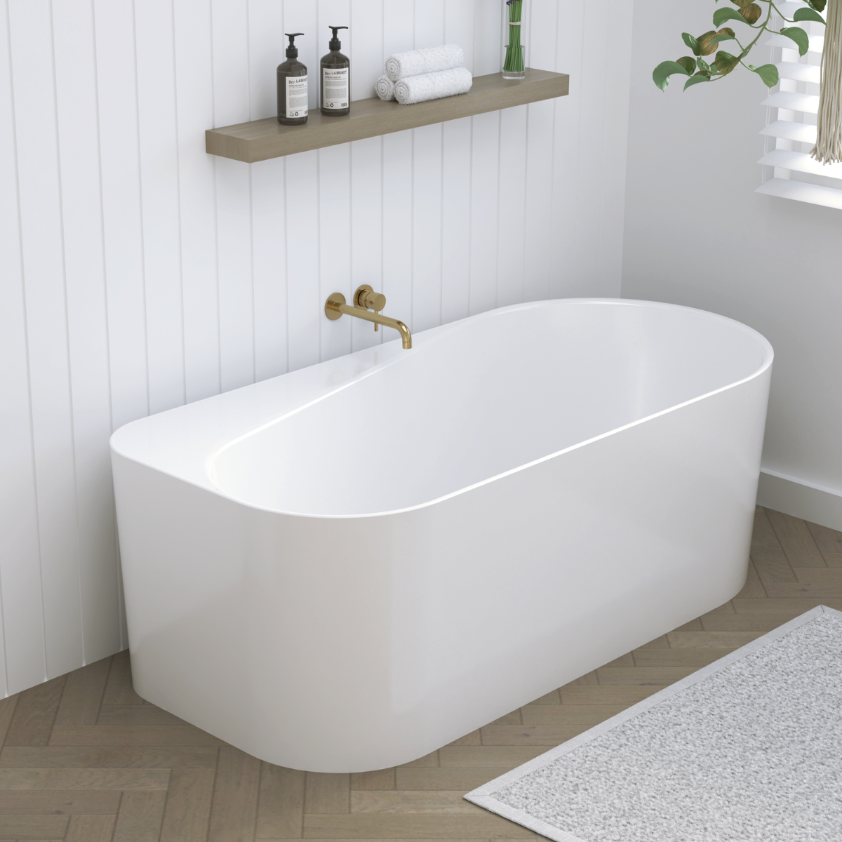 Vattaro 1675 Freestanding Bath White